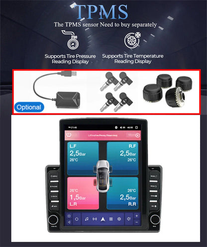 9.7" Vertical Android 13 Stereo Radio GPS for 2004-2010 Toyota Sienna