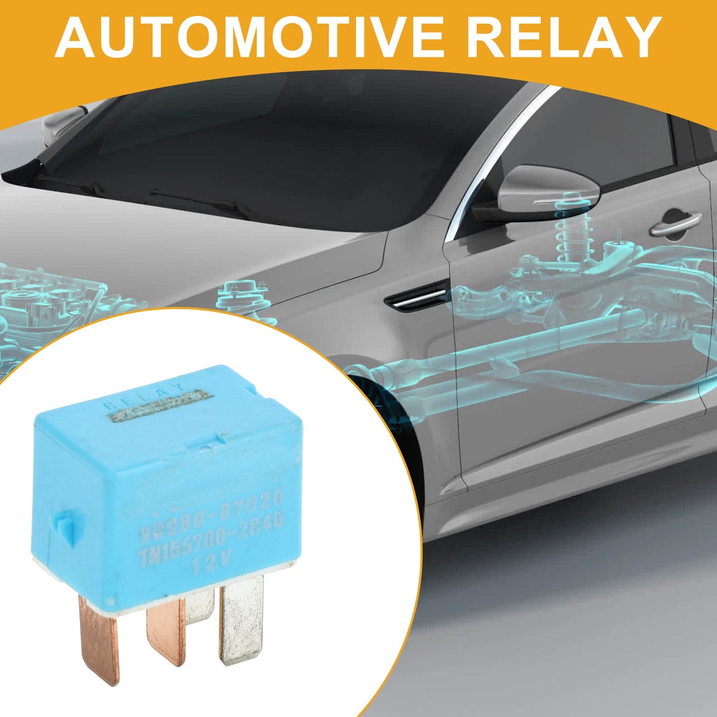 Multi-Purpose Relay No.9008087026 12V 4 Pin for Toyota Prius (2001–2009)