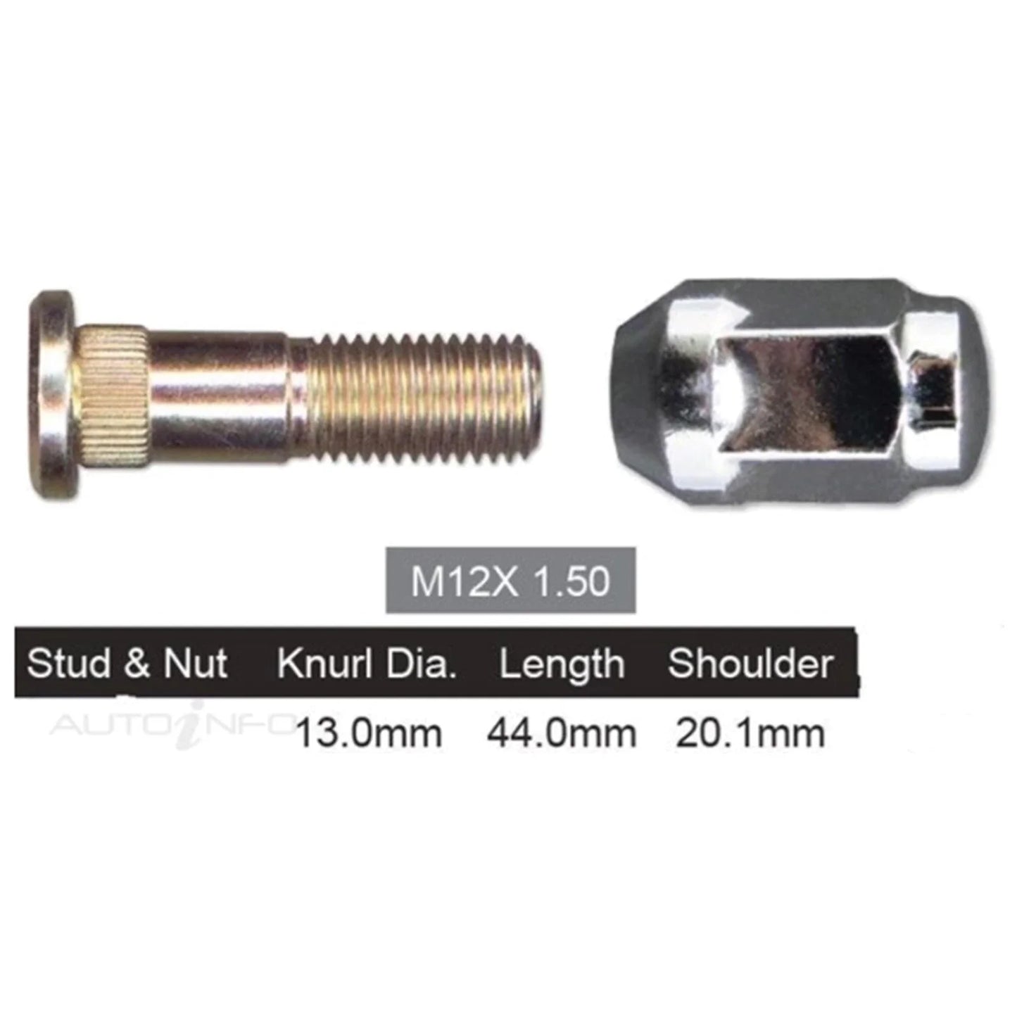 Rear Wheel Stud & Nut for Ford Everest UA (2015-2019)