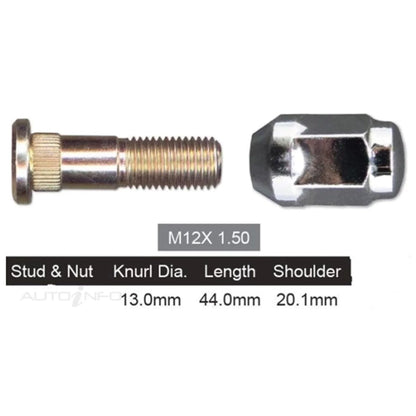 Rear Wheel Stud & Nut for Ford Everest UA (2015-2019)