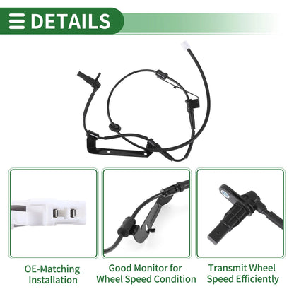 ABS Wheel Speed Sensor No. 956812P100 for Kia Sorento (2009–2012)