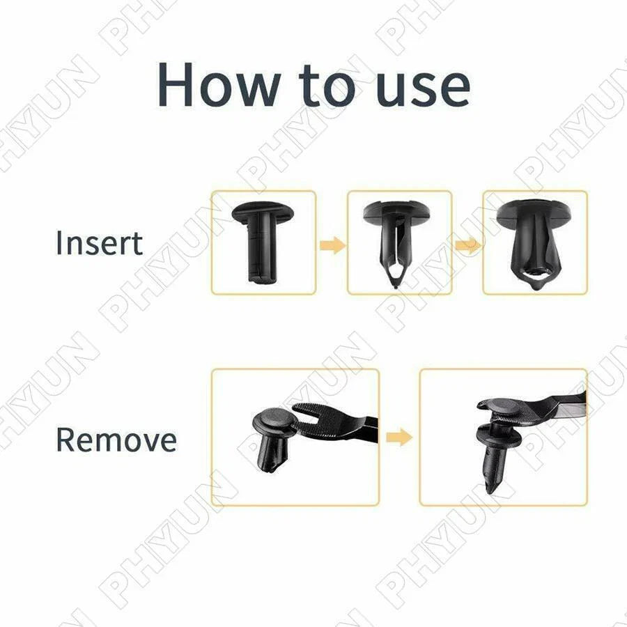 8mm ATV Fairing Fastener Push Clips 100x for Polaris Sportsman 550 850 XP Ranger