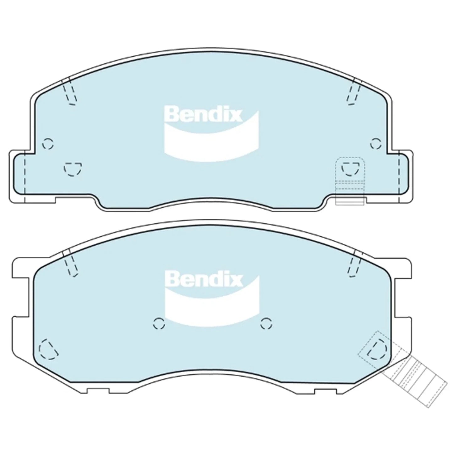 Front Disc Brake Pad Set for Toyota Spacia SR40R (1997–2001)