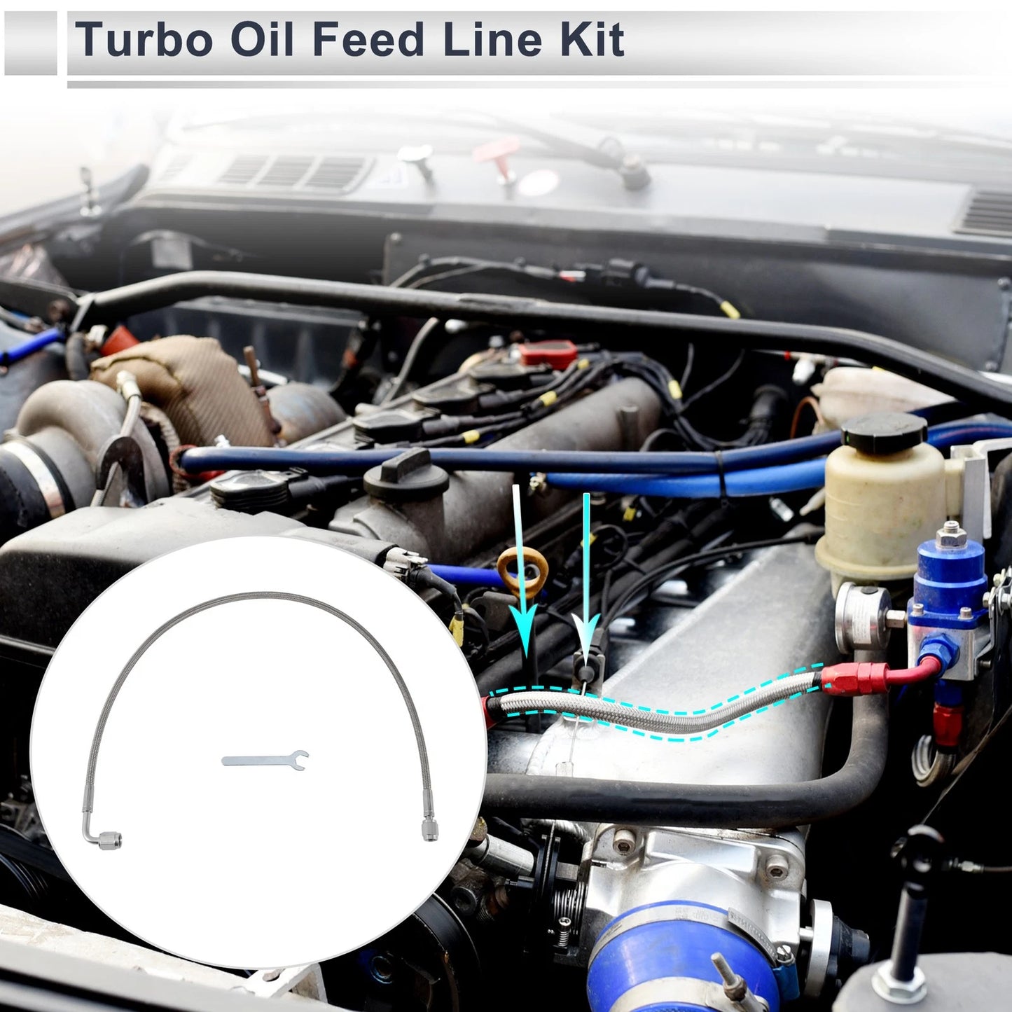AN-3 Turbo Oil Feed Line Kit