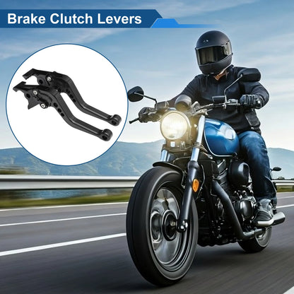 Adjustable Short Brake Clutch Lever for Kawasaki ZX-9R/ZX-9 (1994–1997) Black