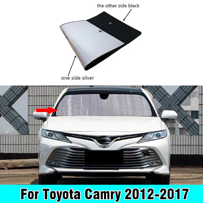 Front Windshield Sunshade Cover for Toyota Camry (2012–2017)
