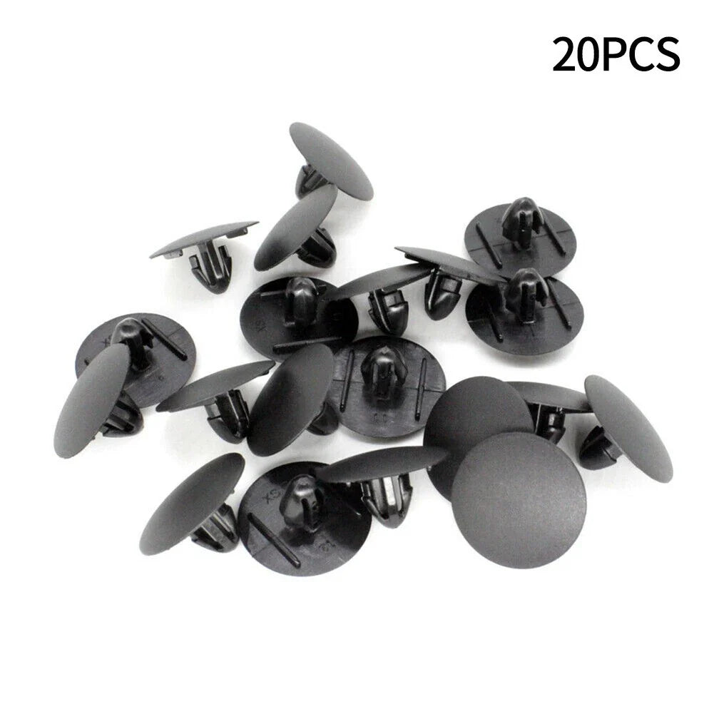 20 x Black Nylon Clips