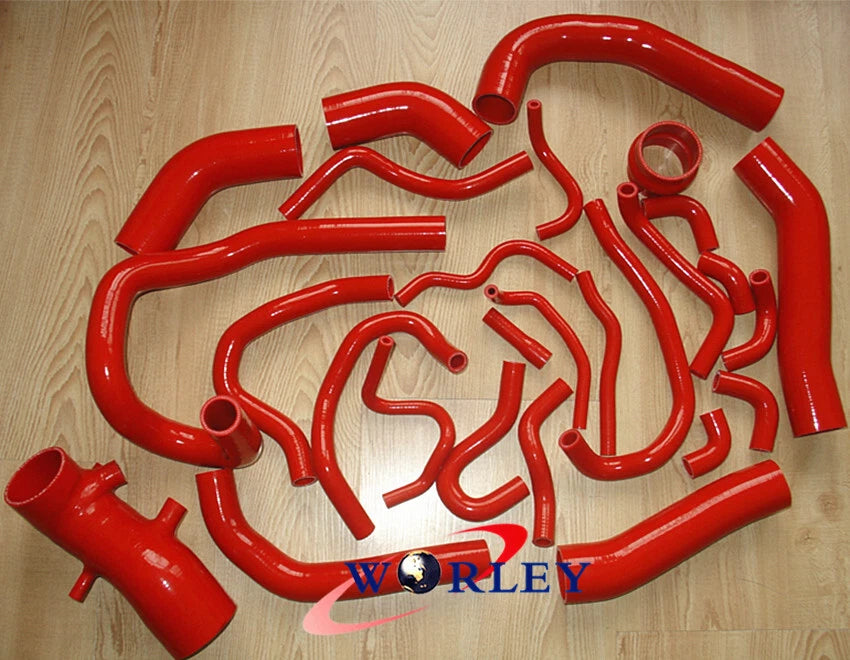 Silicone Radiator Induction Hose for Toyota Supra MK3 (1986–1992) Turbo Blue