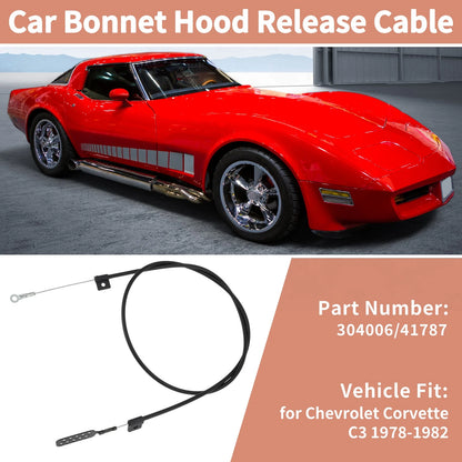 Hood Release Lateral Cable Latch for Chevy Corvette C3 (1978–1982) No.41787