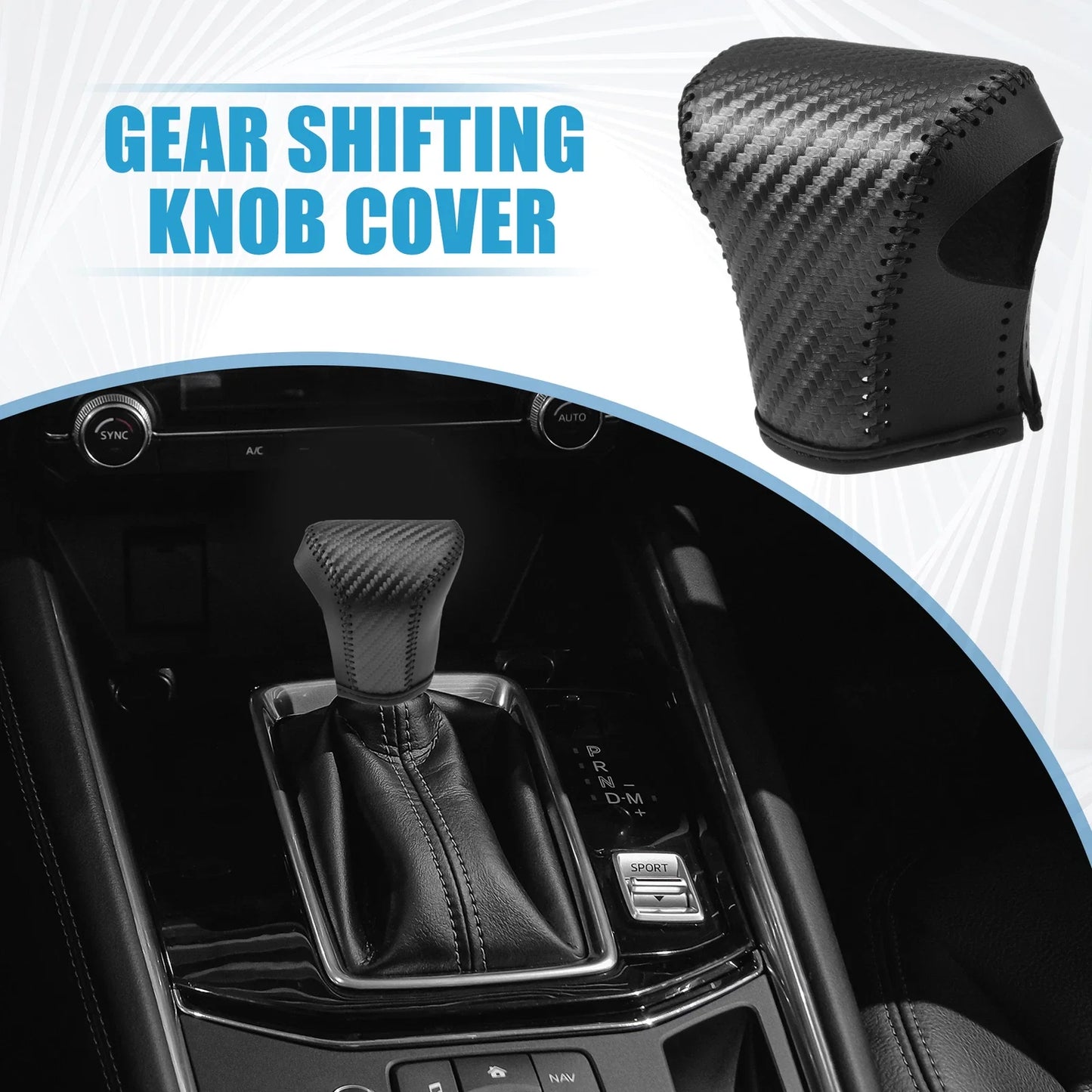 Gear Shift Knob Cover for Lexus UX 200, UX 250h (2019-2022) - Black