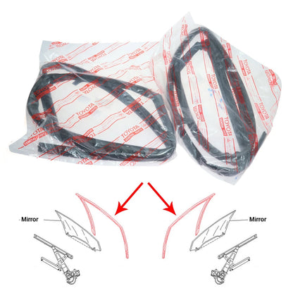 Glass Run Channel Set for Toyota Hilux Pickup (1987–1997)