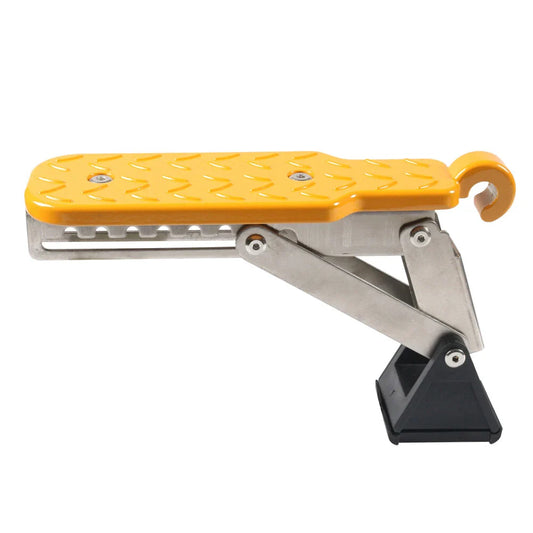 Adjustable Foldable Roof Rack Door Step Stand Pedal for Car - Gold
