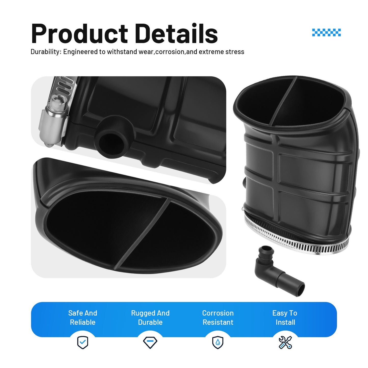 Air Box Cap Duct for Yamaha Raptor 660R (2001–2005)