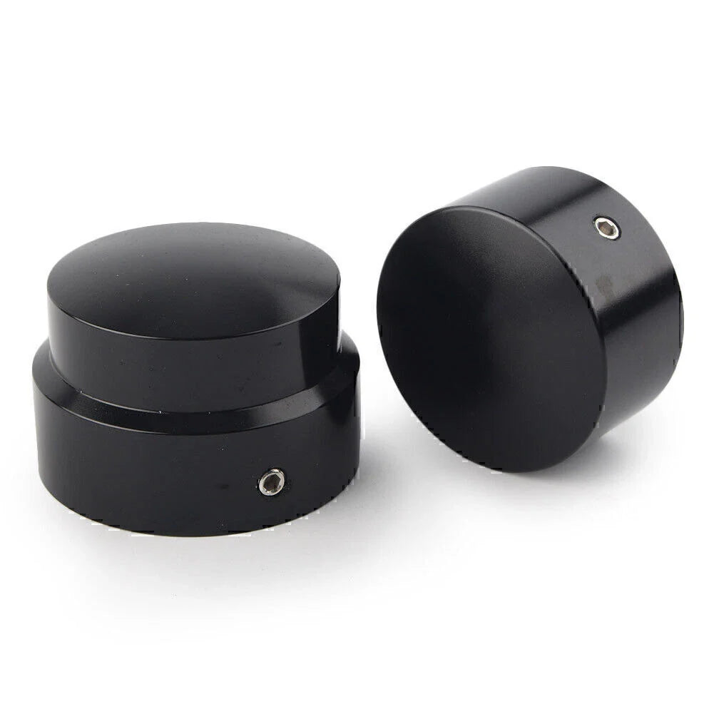 Black Rear Axle Nut Cover Caps for Harley XG 2015-Later, XL & Dyna 2008-Later