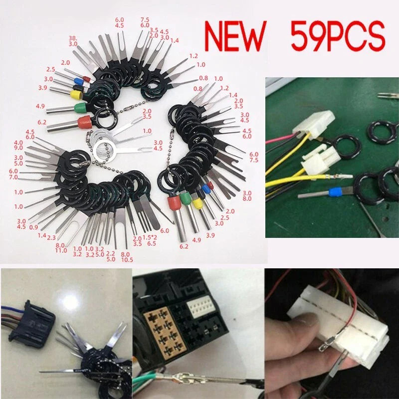 59x Car Terminal Removal Wiring Crimp Pin Puller Connector Tools