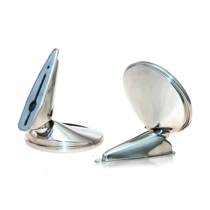 Set of 2 Chrome Door Mirrors for Porsche 356 (1948–1976)
