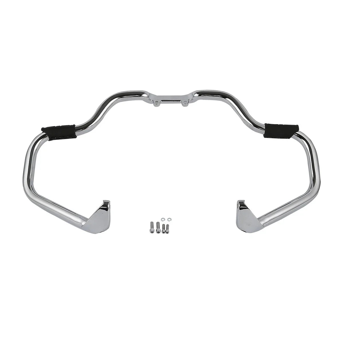 Chrome/Black Mustache Engine Guard Crash Bar for Indian Chieftain (2014-2025)