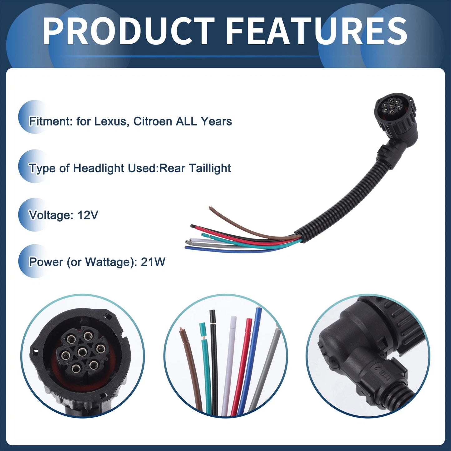 Headlight Wiring Harness Assembly for Lexus (2000–2005)