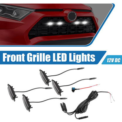 Front Grille LED Lights Set for Toyota RAV4 (2019–2022) White LED