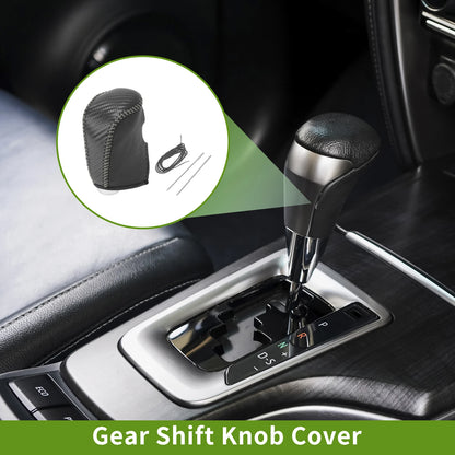 Gear Shift Knob Cover for Nissan Altima (2013–2018) Black Carbon Fiber