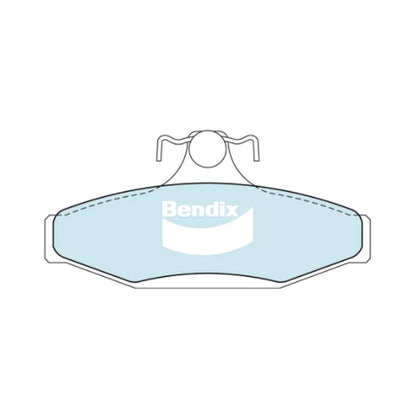 Set of 4 Heavy Duty Rear Disc Brake Pads for Ssangyong Musso (1996–1998)
