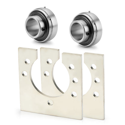 Go-Kart Live Axle Bearing Kit for Go-Kart Mini Bike (3-Hole)
