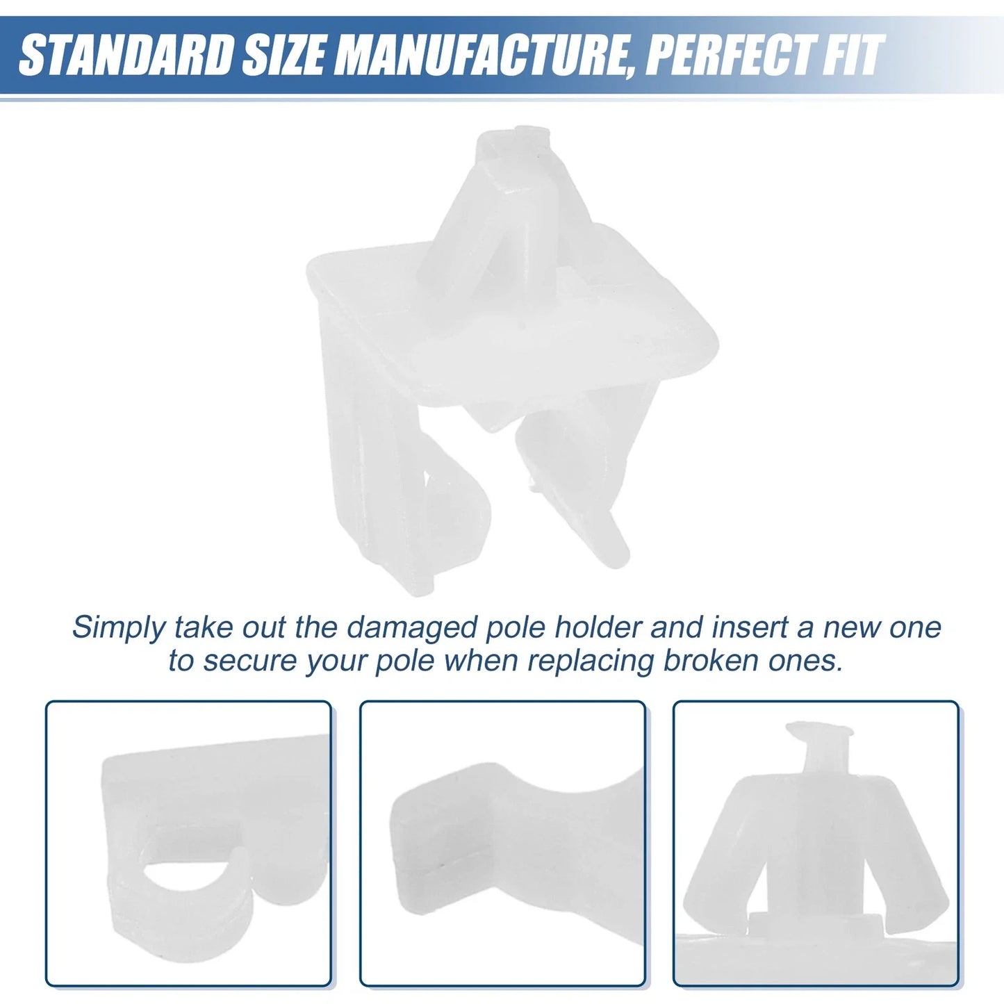 5 Pcs Car Hood Prop Rod Holders for Honda Civic 2dr (2006-2015)