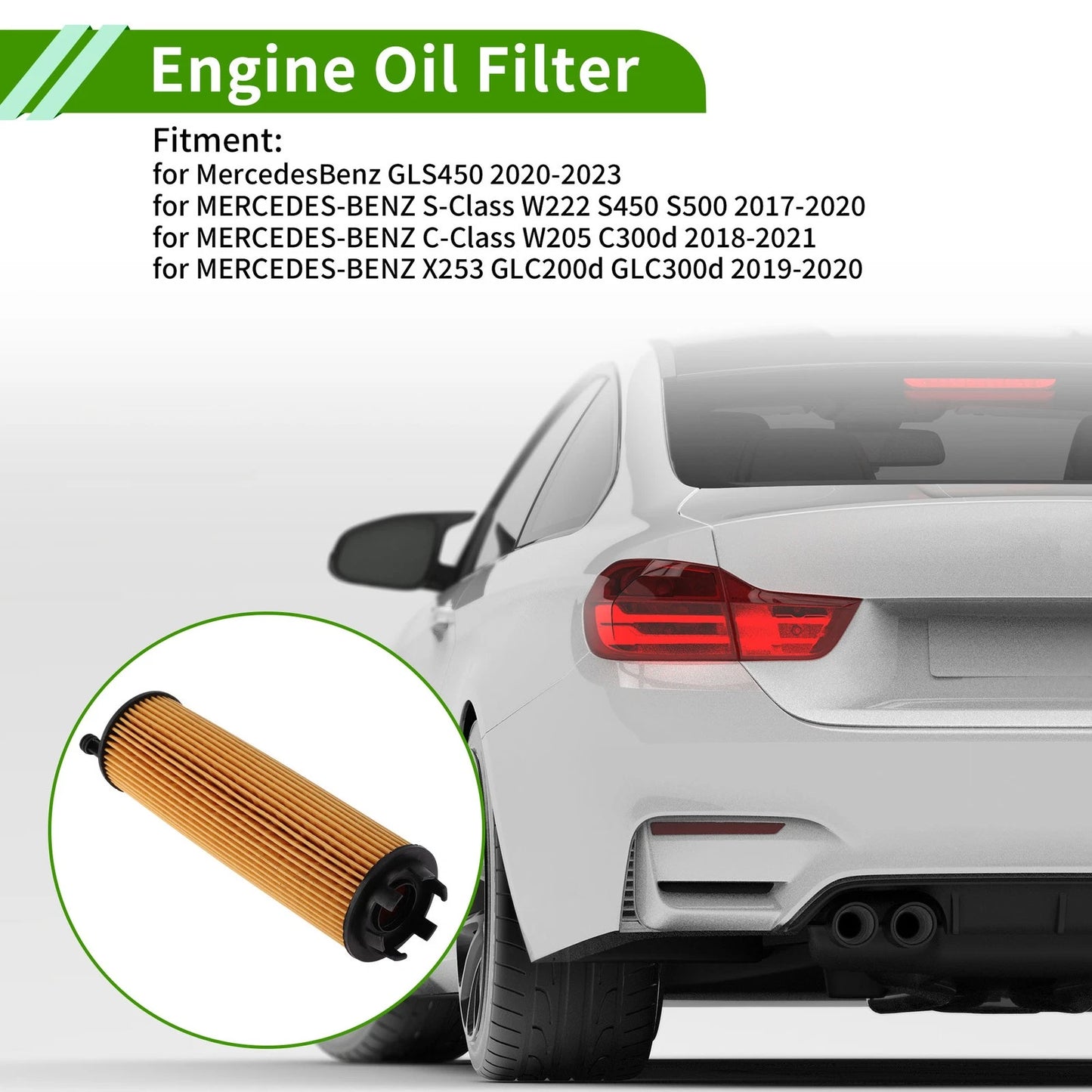 Engine Oil Filter A2561840000 for Mercedes-Benz GLS450 (2016–2023)