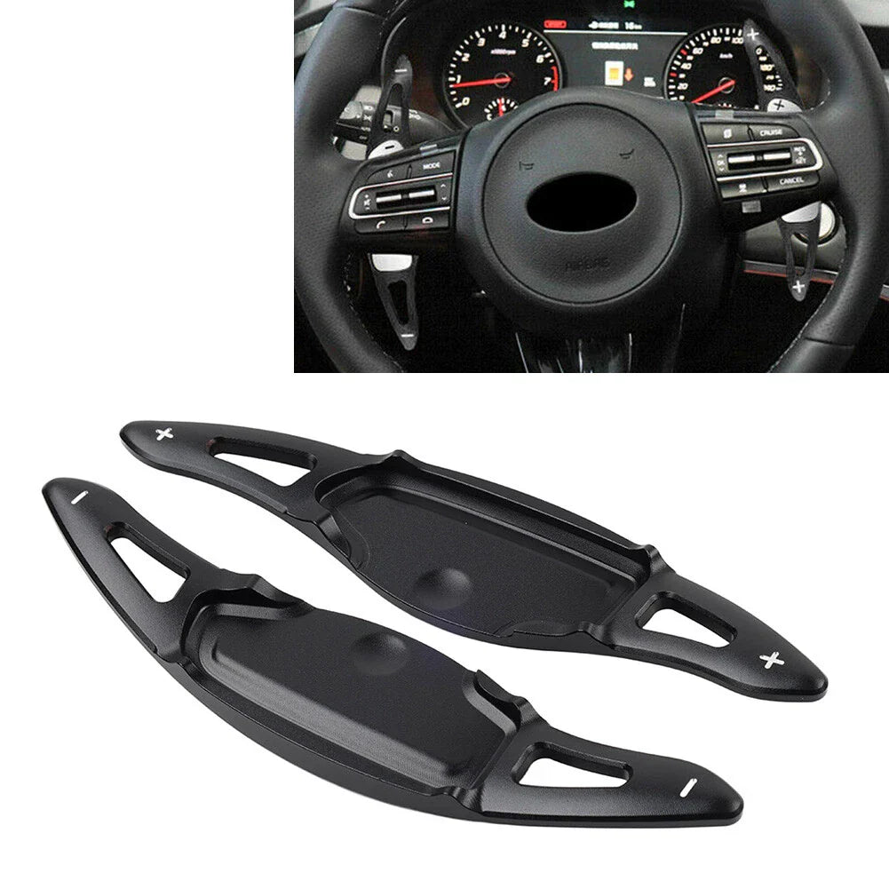 Aluminum Steering Wheel Paddle Shifter Extensions for Kia Stinger (18-23)