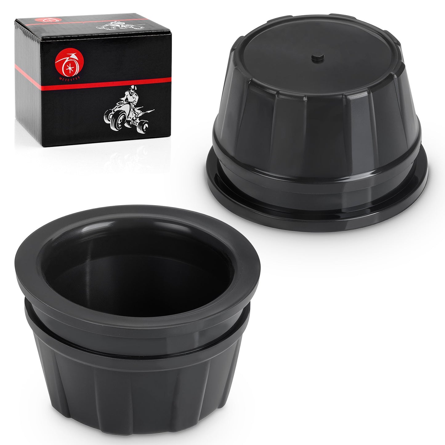 Set of 2 Wheel Center Caps for Honda Foreman Rubicon 500 (2001–2011)