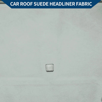 150G Suede Headliner Fabric for Car Roof Repair (40"L x 57"W, Light Gray)
