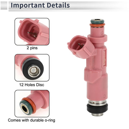 Fuel Injector for Toyota Tacoma 2.4L 2.7L (2000–2004) 1 Pc Pink