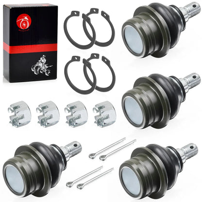 Upper Lower Ball Joints 4 Pack for Suzuki KingQuad 500 LTA500 AXi (2011–2023)