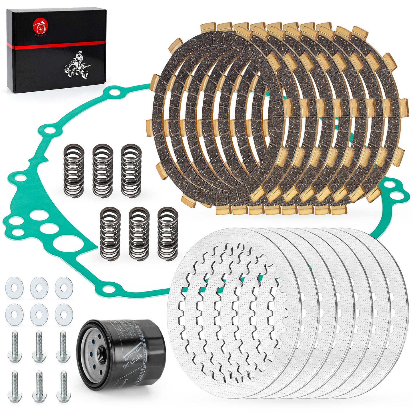 Clutch Friction and Steel Plates Kit for Yamaha R6S YZF-R6S (2006–2009)