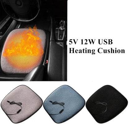 5V USB Heating Pad for Car Seat Heater Winter Warmer Cushion