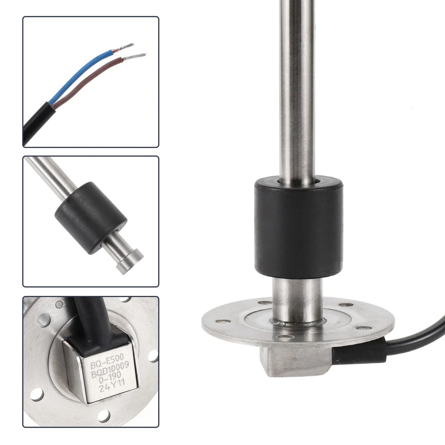 Fuel Sending Unit and Gauge Kit 0-190 Ohm for Boat Car (500mm)