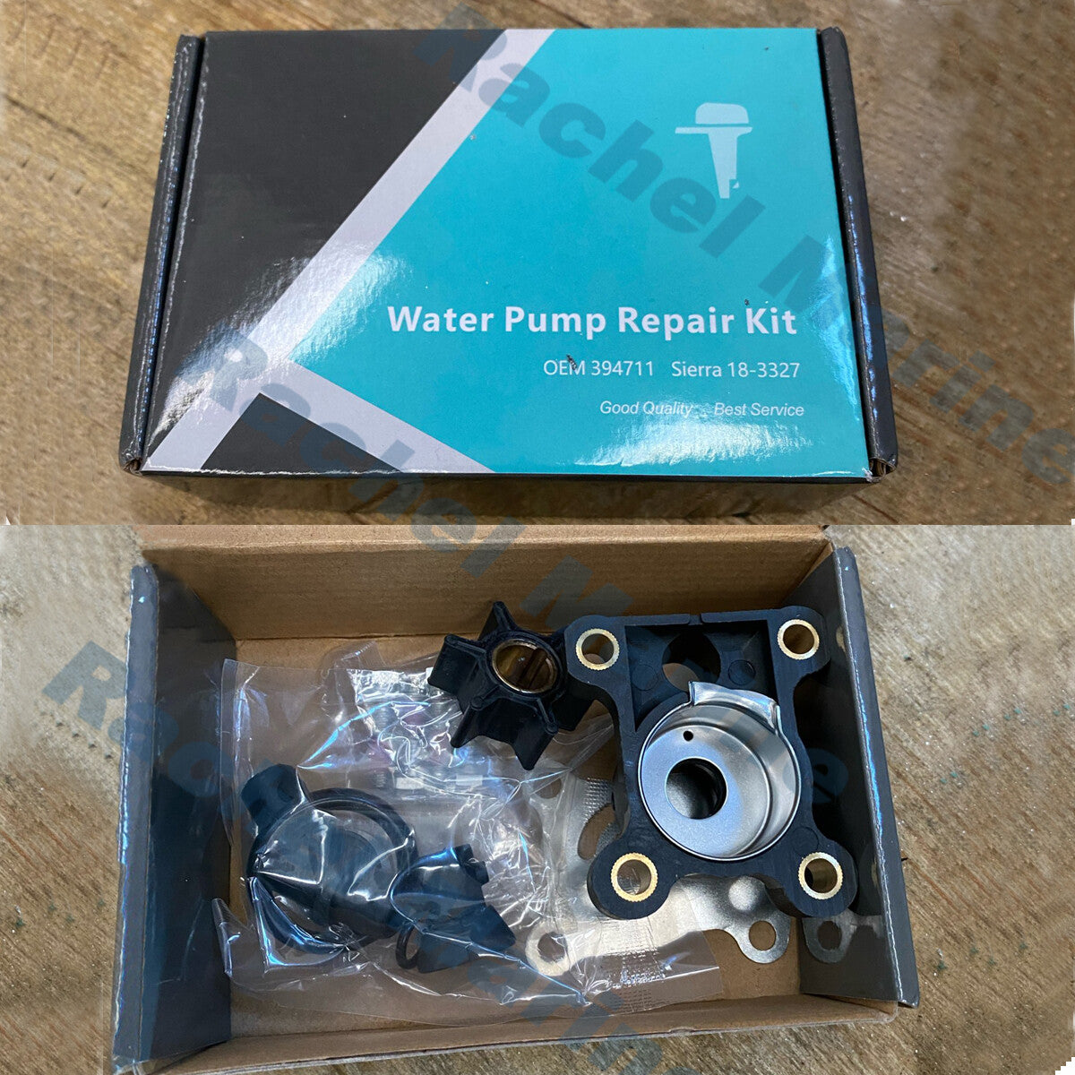 Water Pump Impeller Repair Kit for Johnson Evinrude 9.9-15 HP (1990–2023)