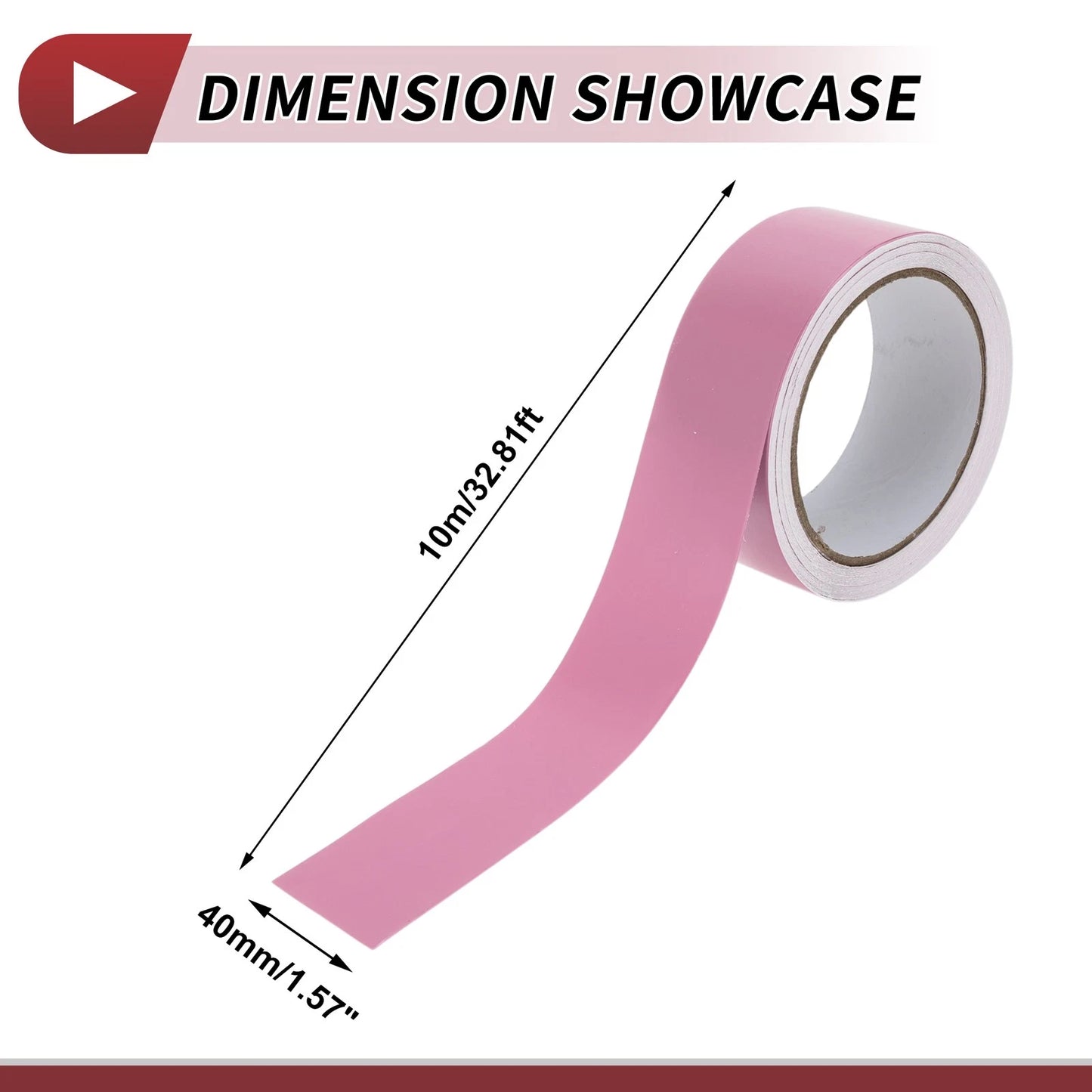 Pinstripe Tape 40mmx10m for Car Motorcycle Boat Matte Pink