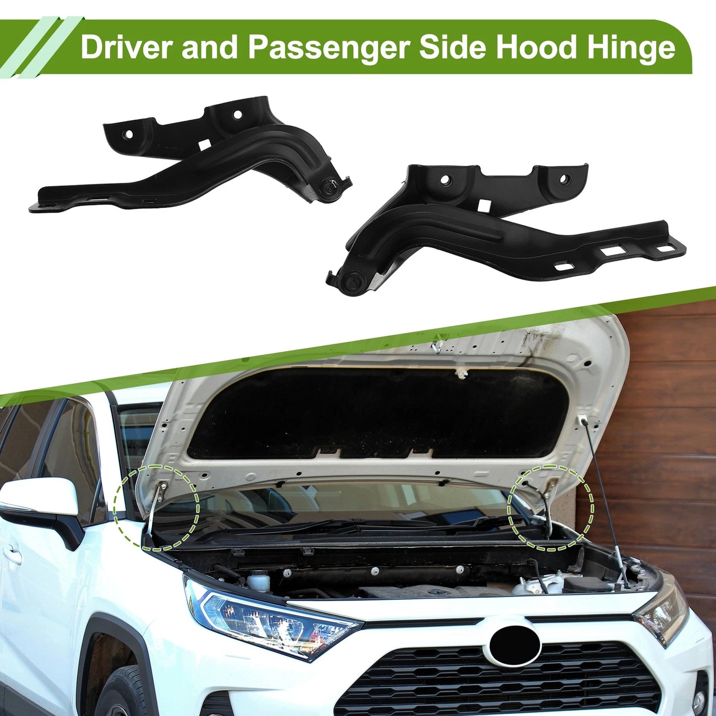 Hood Hinges for Chevrolet Malibu (2016–2023) No. 23134811, 1 Pair