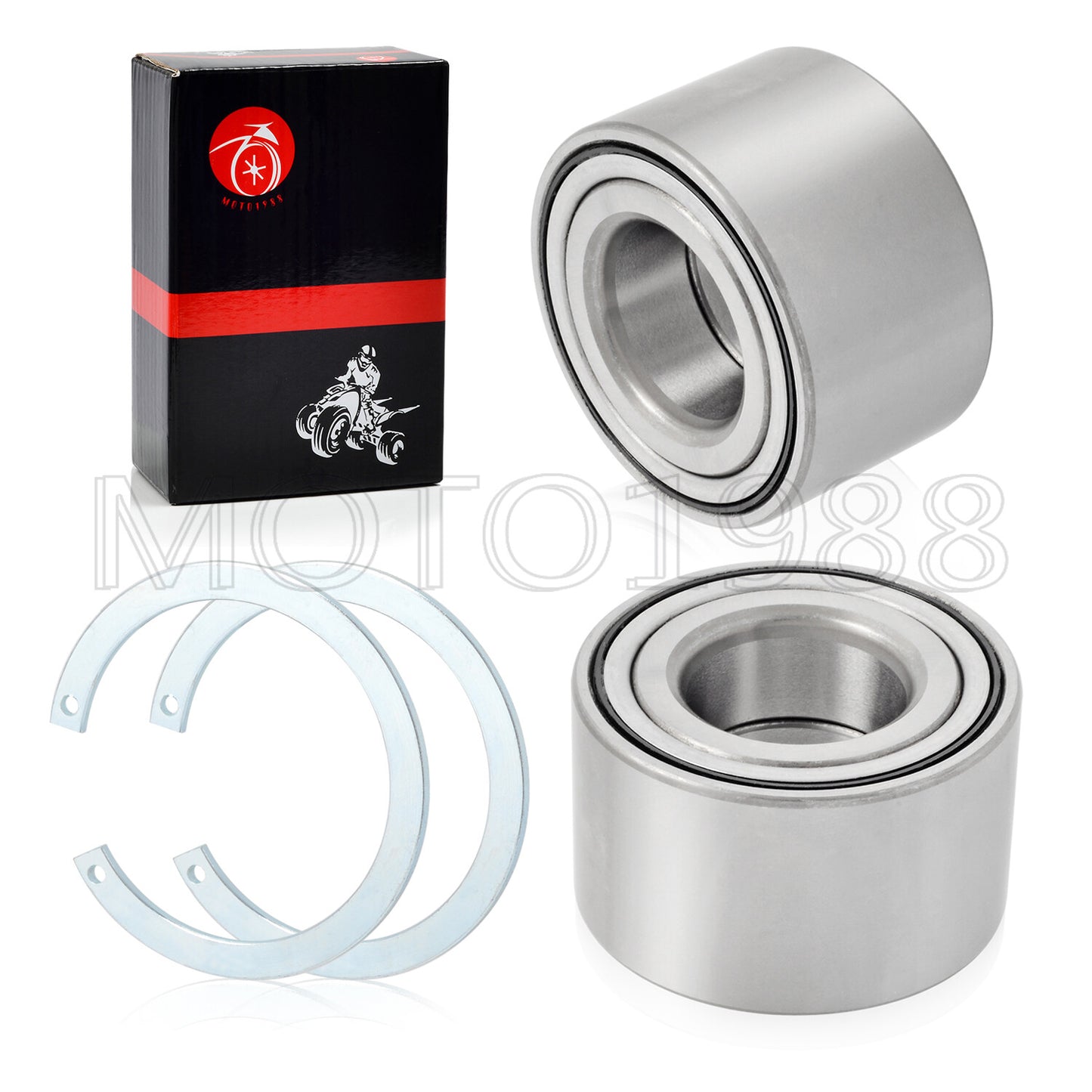 2 Front Wheel Bearing & Circlip Kit for Honda TRX420 Rancher (2014–2024)