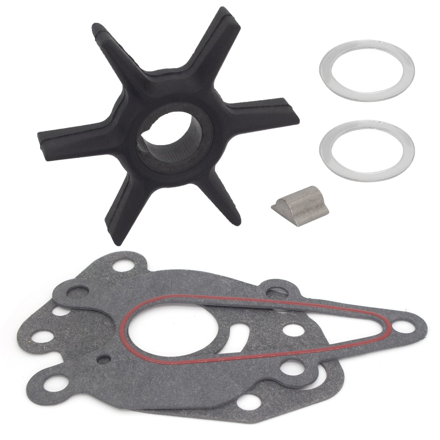 Water Pump Impeller Kit for Mercury 8-15 HP Outboards (Various Years)