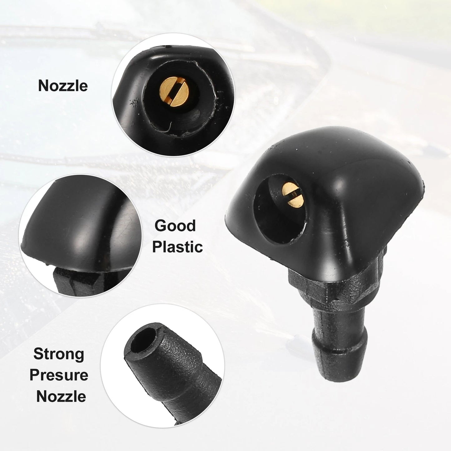 2pcs Windshield Wiper Washer Nozzle Spray Jet for Honda Civic (2006–2011) No. 76810SWAE01