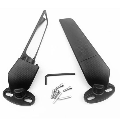 Wind Swivel Wing Rearview Side Mirrors for Kawasaki Ninja 250 300 400 650 ZX6R