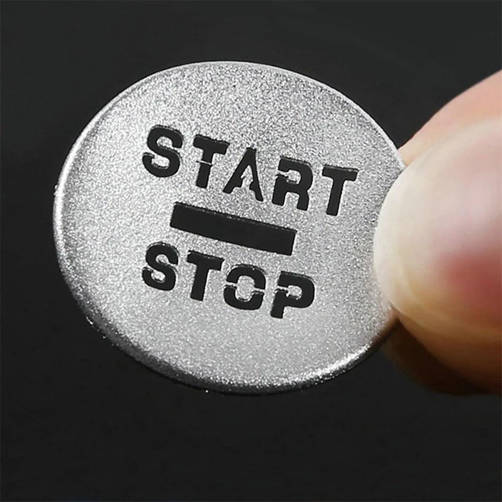 Aluminum Alloy Silver Start Stop Button Cover for Jaguar XF (2008-2015)
