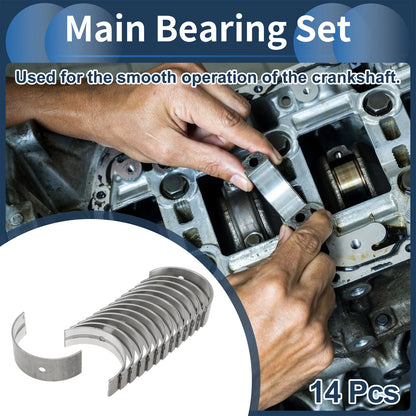 Main Bearing Set No. 1170268020 for Toyota Dyna (1977–1984) 14 Pcs