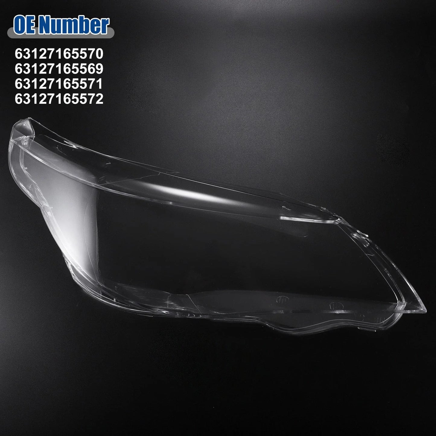 Headlight Clear Lens Cover for BMW 5-Series E60 (2004-2007)