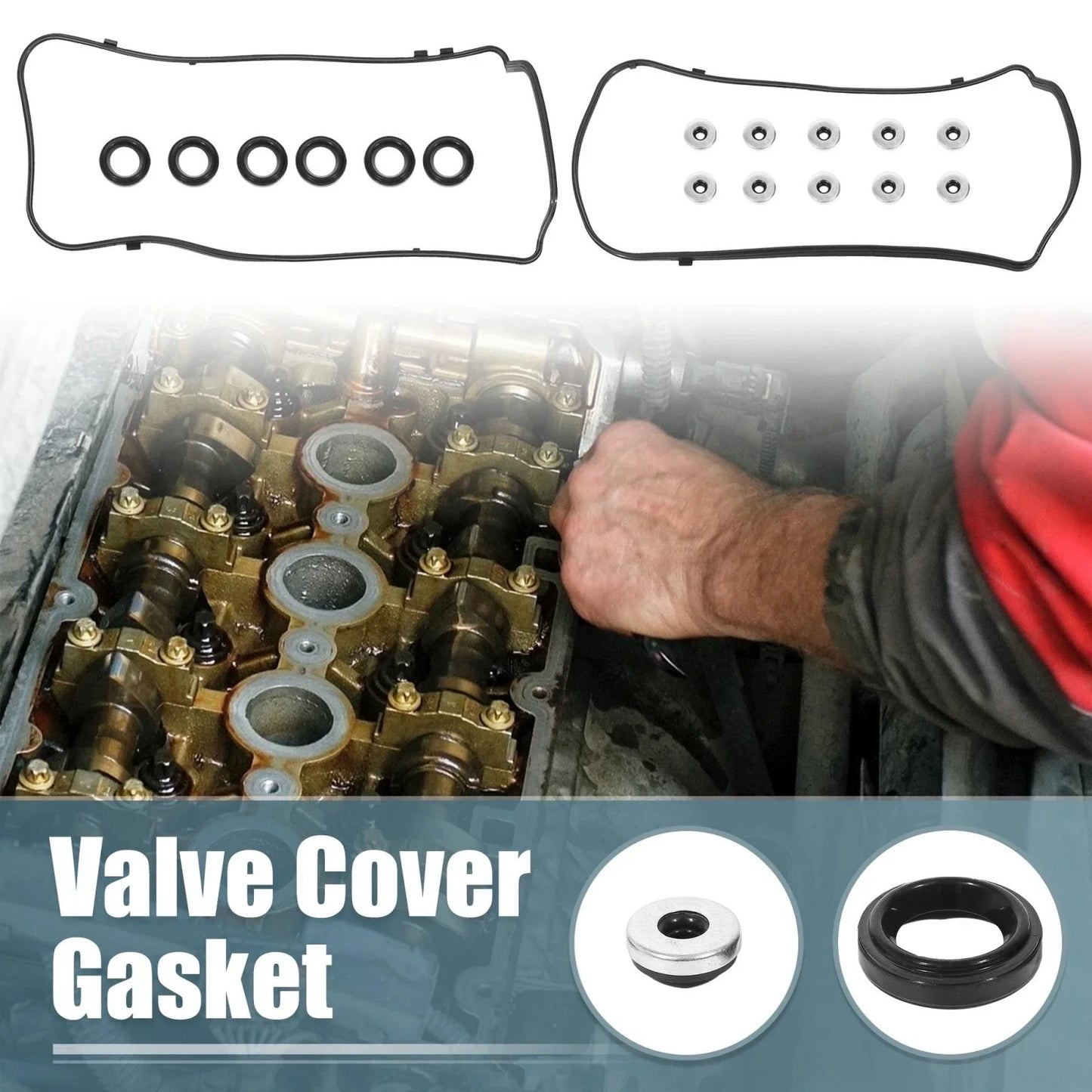 Engine Valve Cover Gaskets for Acura Honda Accord Odyssey 3.5L 3.7L (2003-2023)