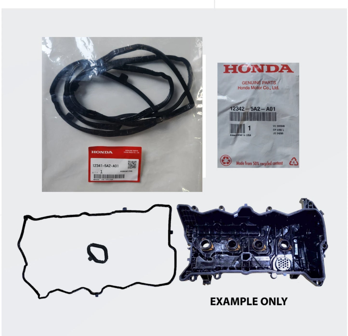 Set of 2 Valve Rocker Cover Gaskets for Honda K24