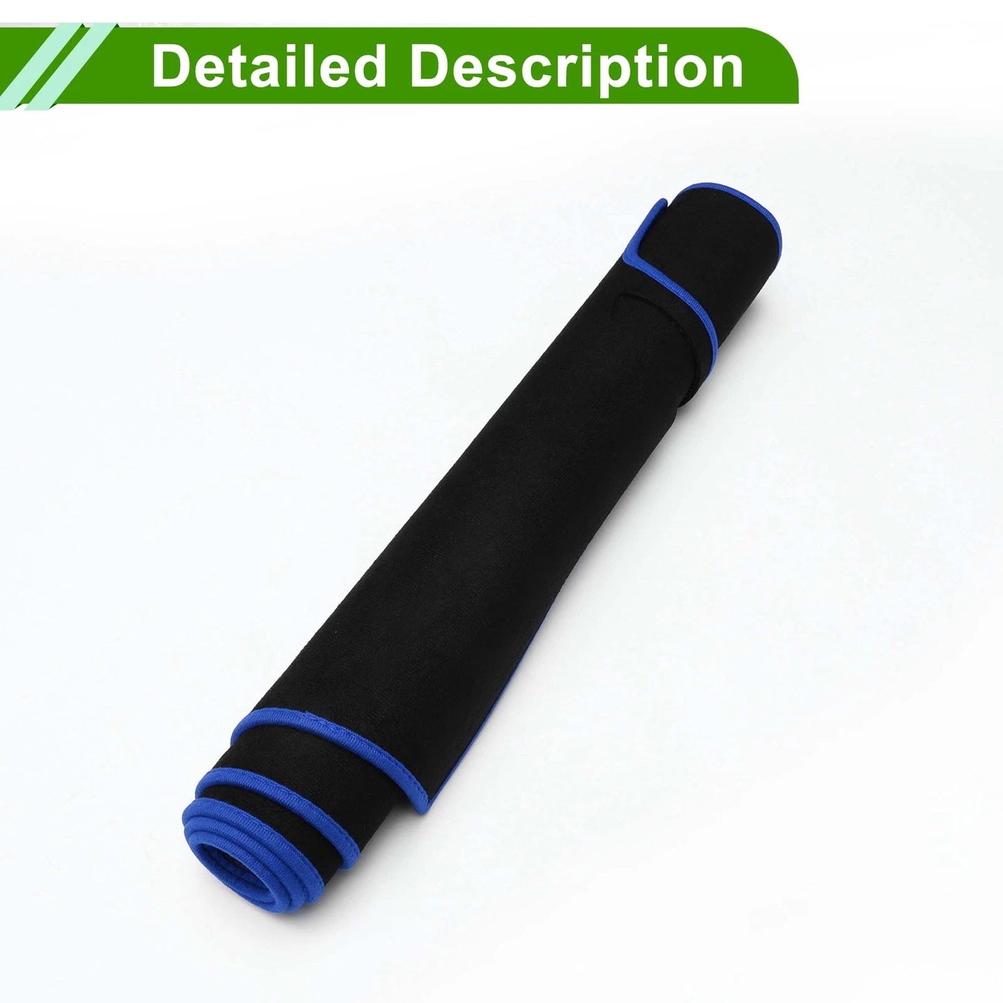 Dashboard Cover Mat for VW Golf 7 (2013–2016) Sun Protector Black Blue