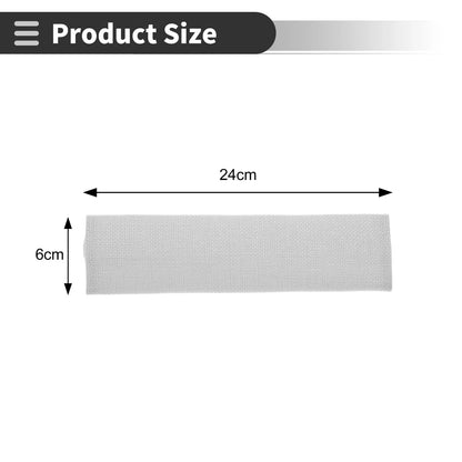Set of 2 White Seat Belt Cover Pads for Universal Fit (24cm)